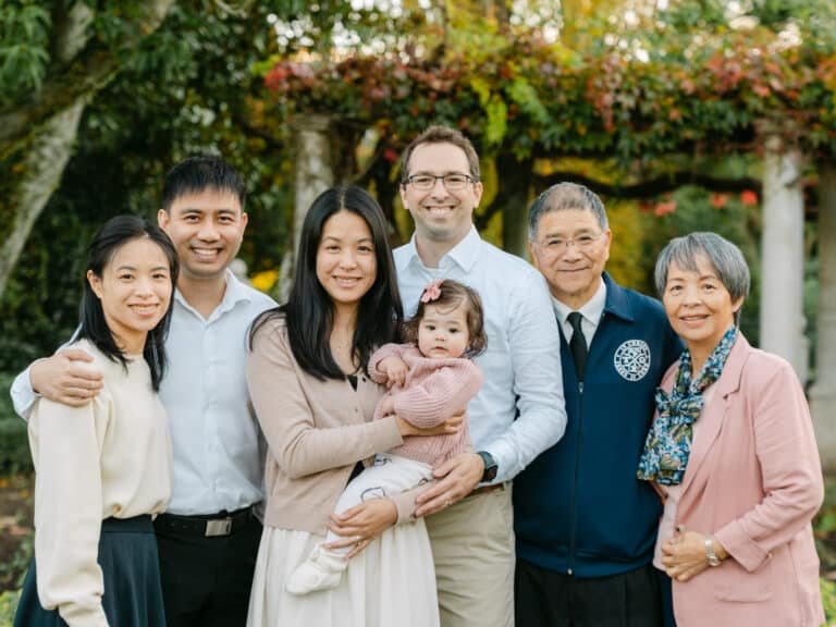 Three generations during a family session at Parana Park