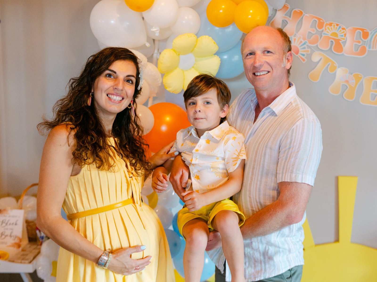 Maryam and Kris's baby shower during a maternity session in Hamilton